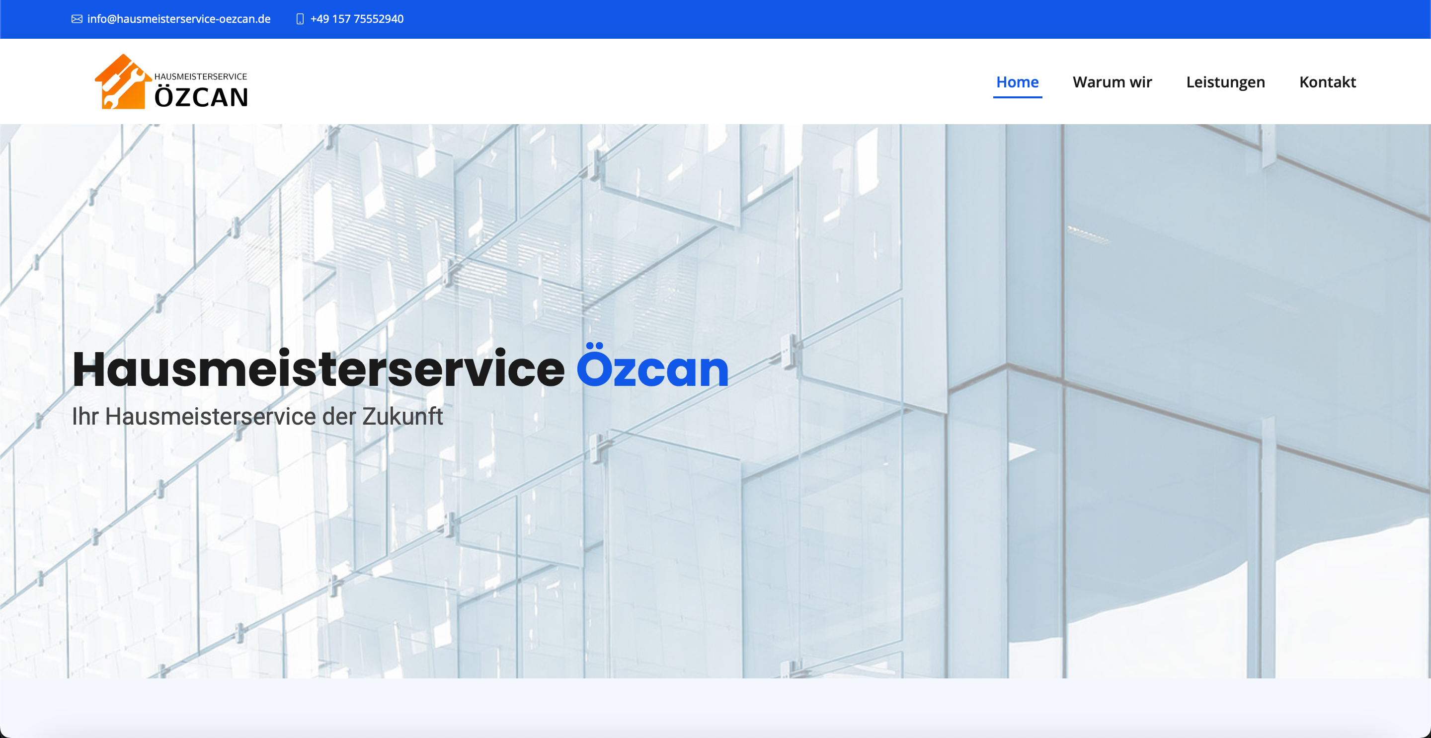 Hausmeister Service Özcan Website Screenshot