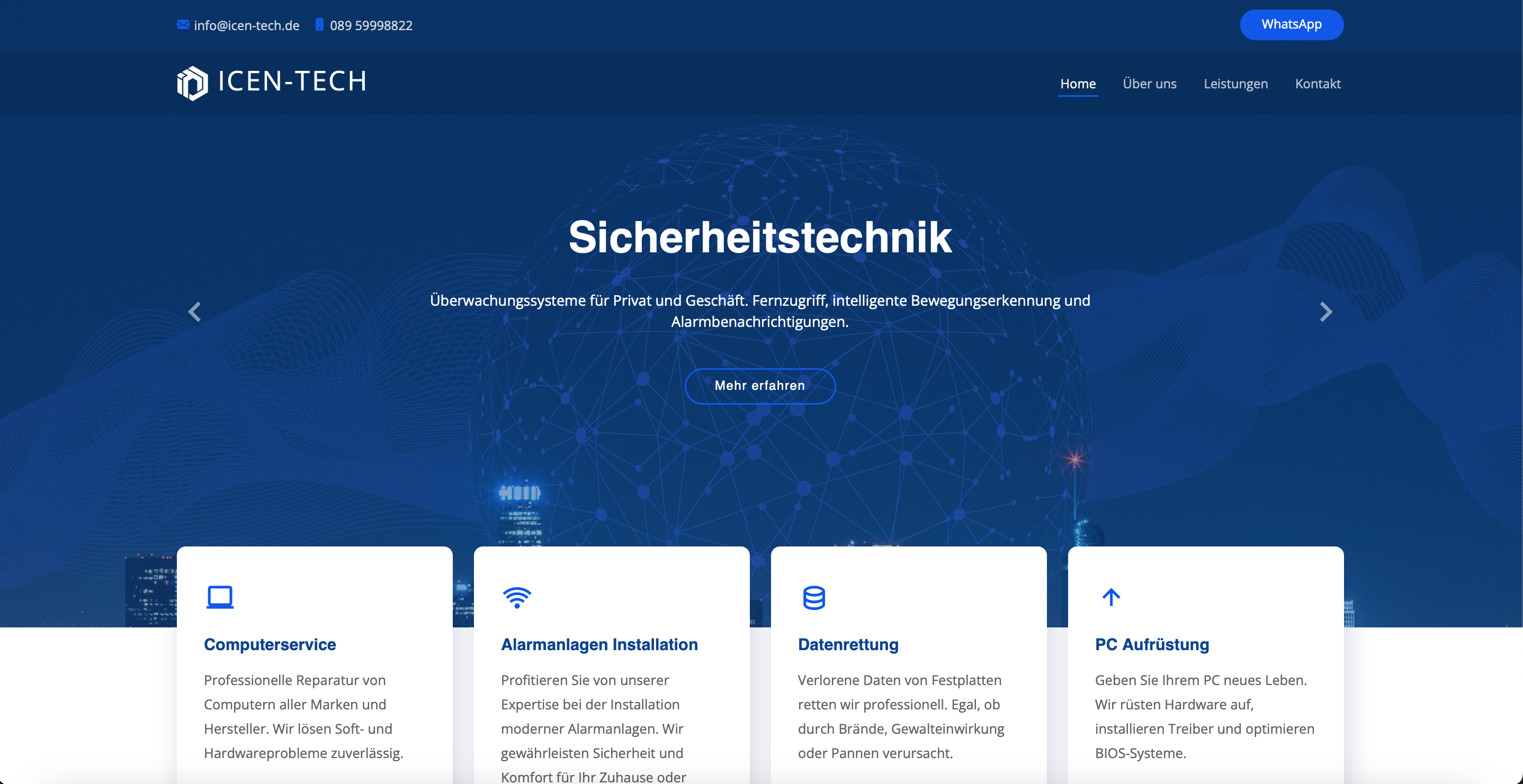 Icen Tech Website Screenshot